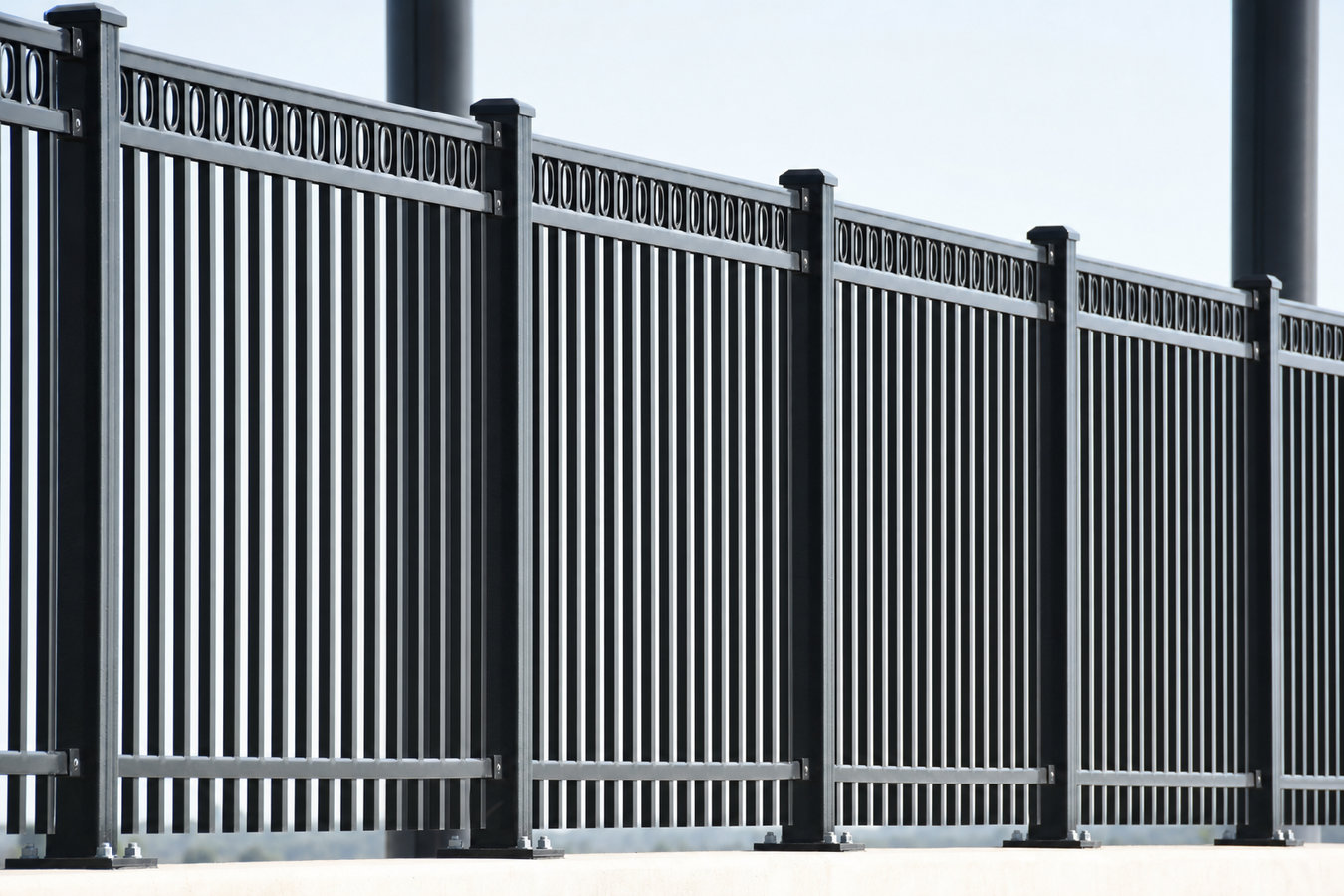 Security fence installation